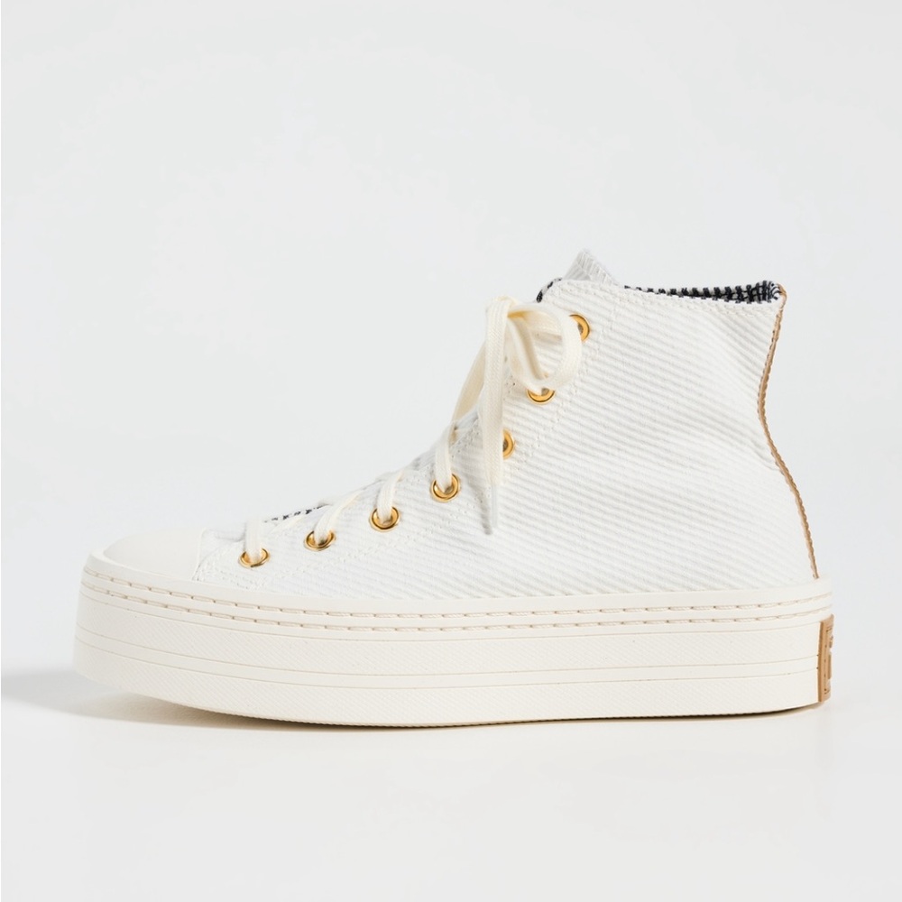 Converse Chuck Taylor All Star Lift Sneakers, egret/trek tan/gold, size 6